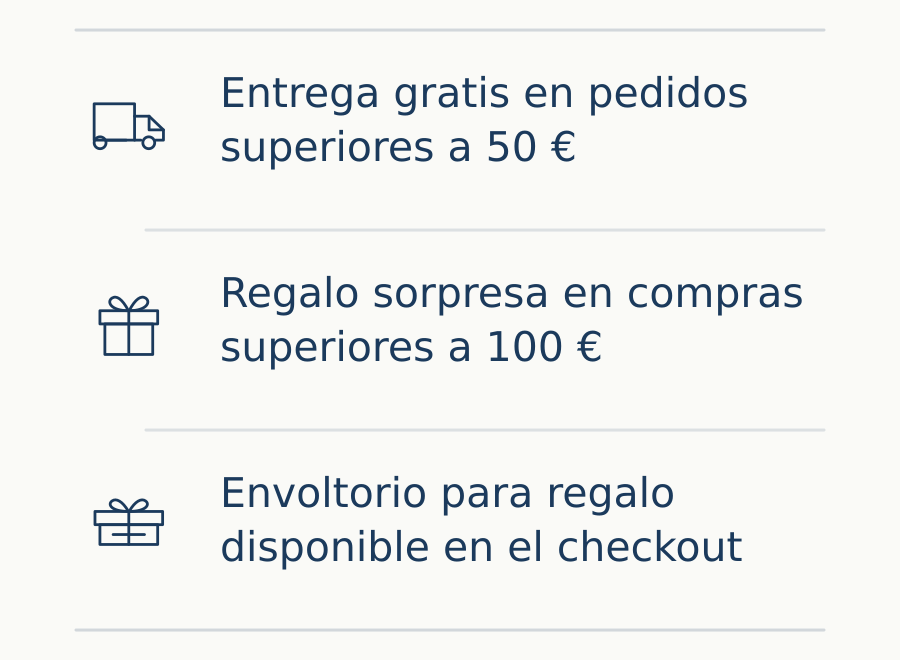 Envío gratuito, regalo sorpresa y envoltorio para regalo en Sol&Vent